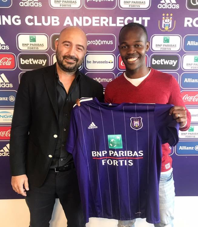 Paschalis Tountouris at an Anderlecht player presentation