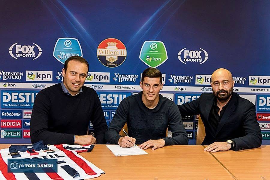 Paschalis Tountouris at a Willem II player signing