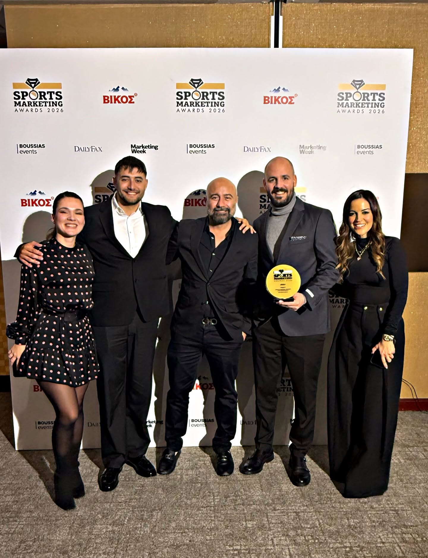 Paschalis Tountouris and the team at the Sports Marketing Awards 2026